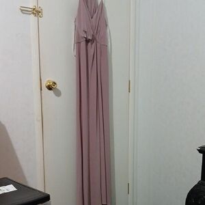 Elegant Mauve Evening Gown